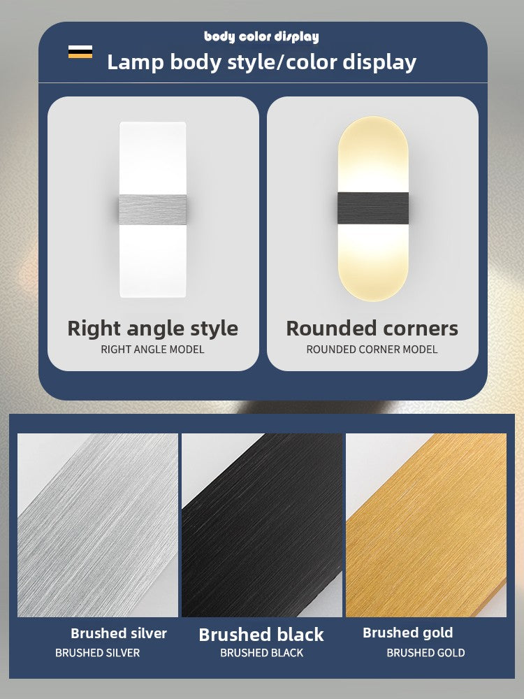 Modern LED Wall Lamp — Bedroom & Living Room Lighting